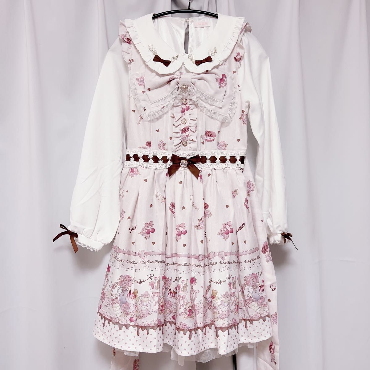 LIZLISA リズリサ Whip Bear Home Cafe柄 ワンピース｜Yahoo!フリマ