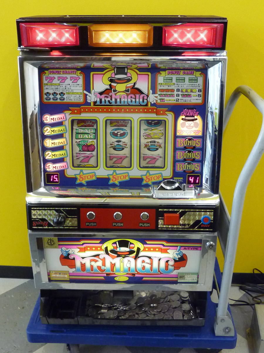 Yahoo!オークション - 引取限定 パチスロ実機 ミスターマジック スロッ