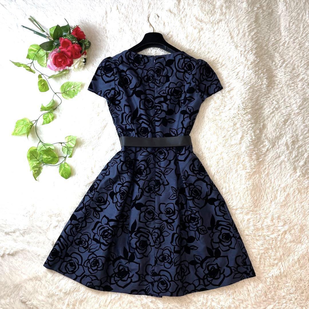 エムズグレイシー 花柄 フラワー ワンピース 40 現行タグ Lサイズ