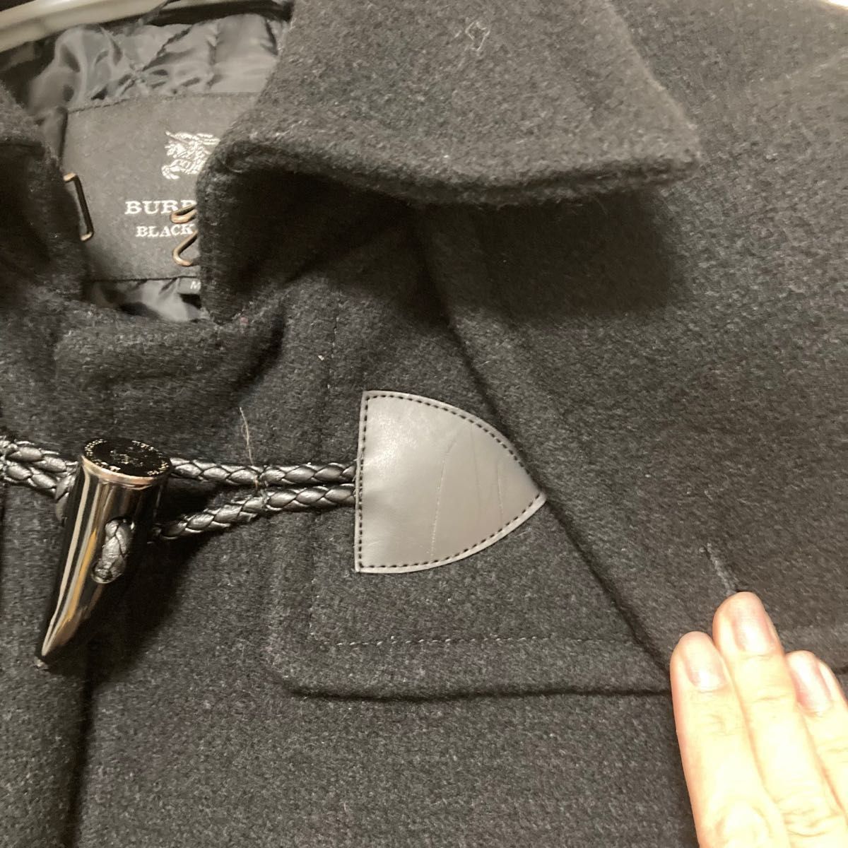 入手困難 バーバリーブラックレーベル シャドーチェックダッフルコート