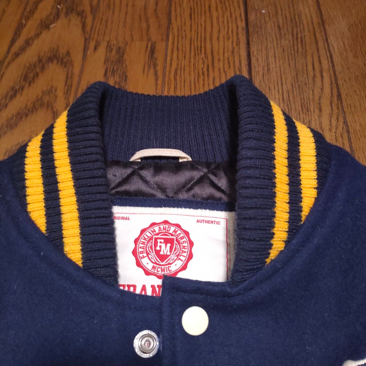 FRANKLIN&MARSHAL スタジャン 袖牛革 Sサイズ フランクリンマーシャル