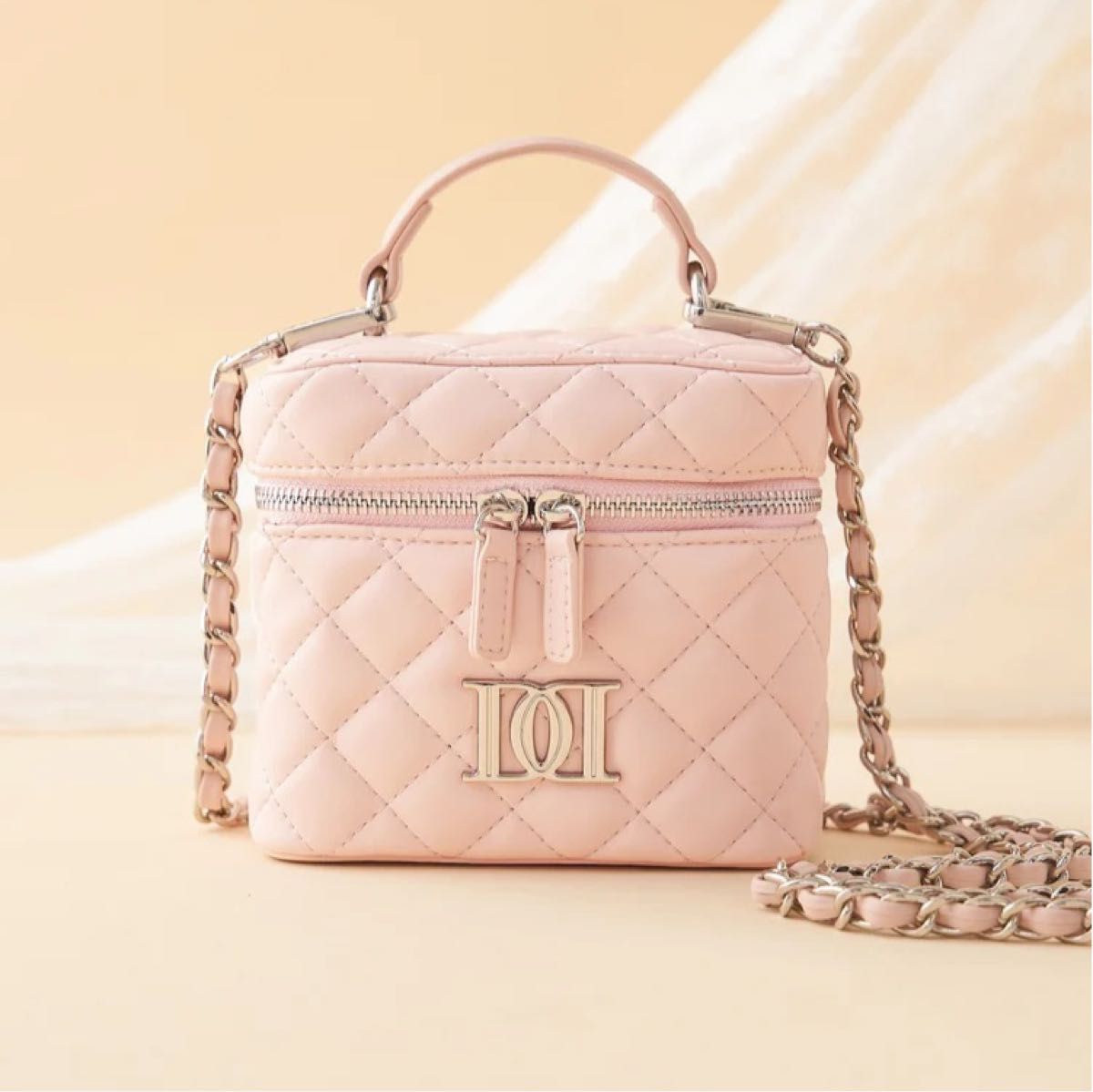 Darich ダーリッチ 新品 新作 キルティングスクエアミニバッグ ピンク