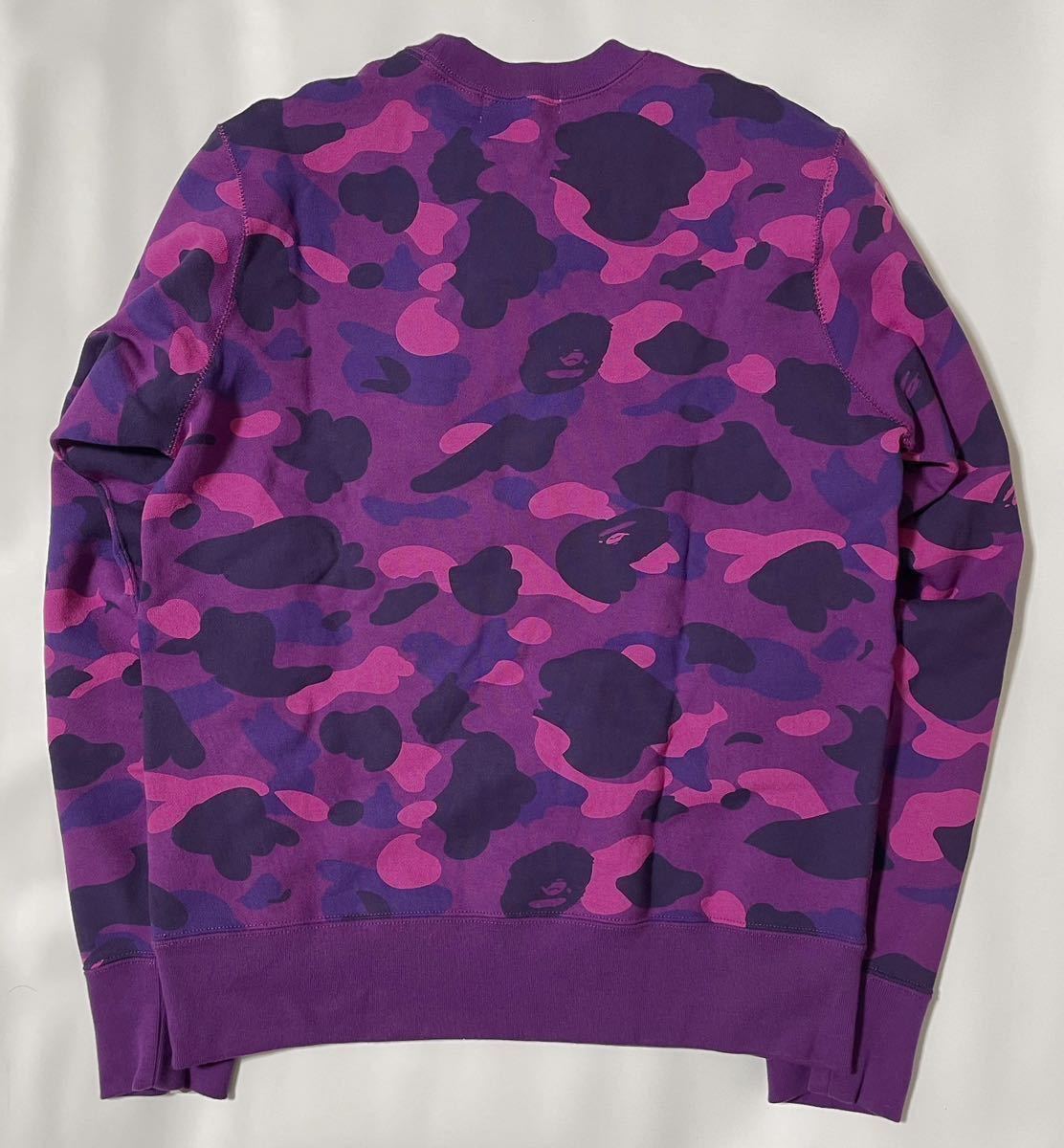 新品・送料無料 BAPE パープルカモ スウェット （A BATHING APE PURPLE