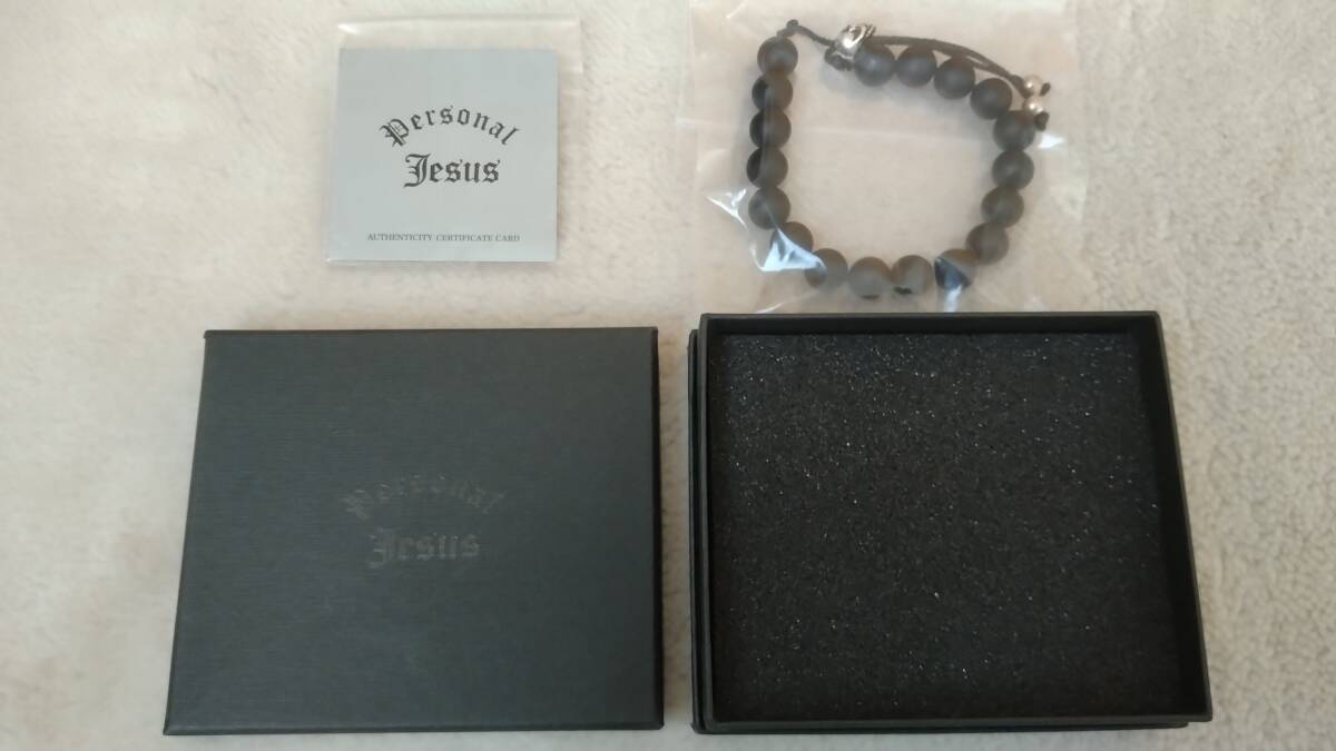 即決価格【氷室京介】Personal 公式 Jesus/Skull×Onyx Bracelet (B