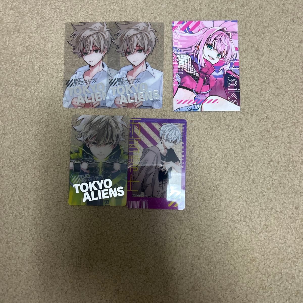 東京エイリアンズ トレーディングクリアカード4枚+東京エイリアンズ