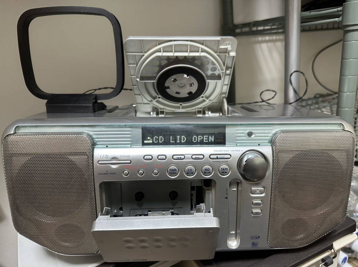 Yahoo!オークション - KENWOOD MDX-G3 CD MD ラジカセ 可動品 2001年