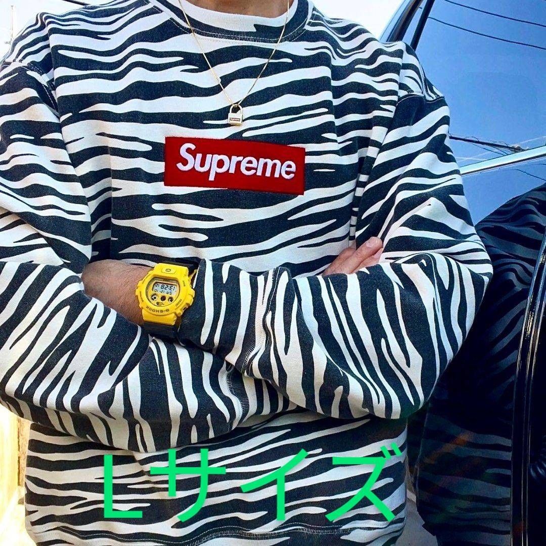 SUPREME BOX LOGO CREWNECK ZEBRA｜Yahoo!フリマ（旧PayPayフリマ）