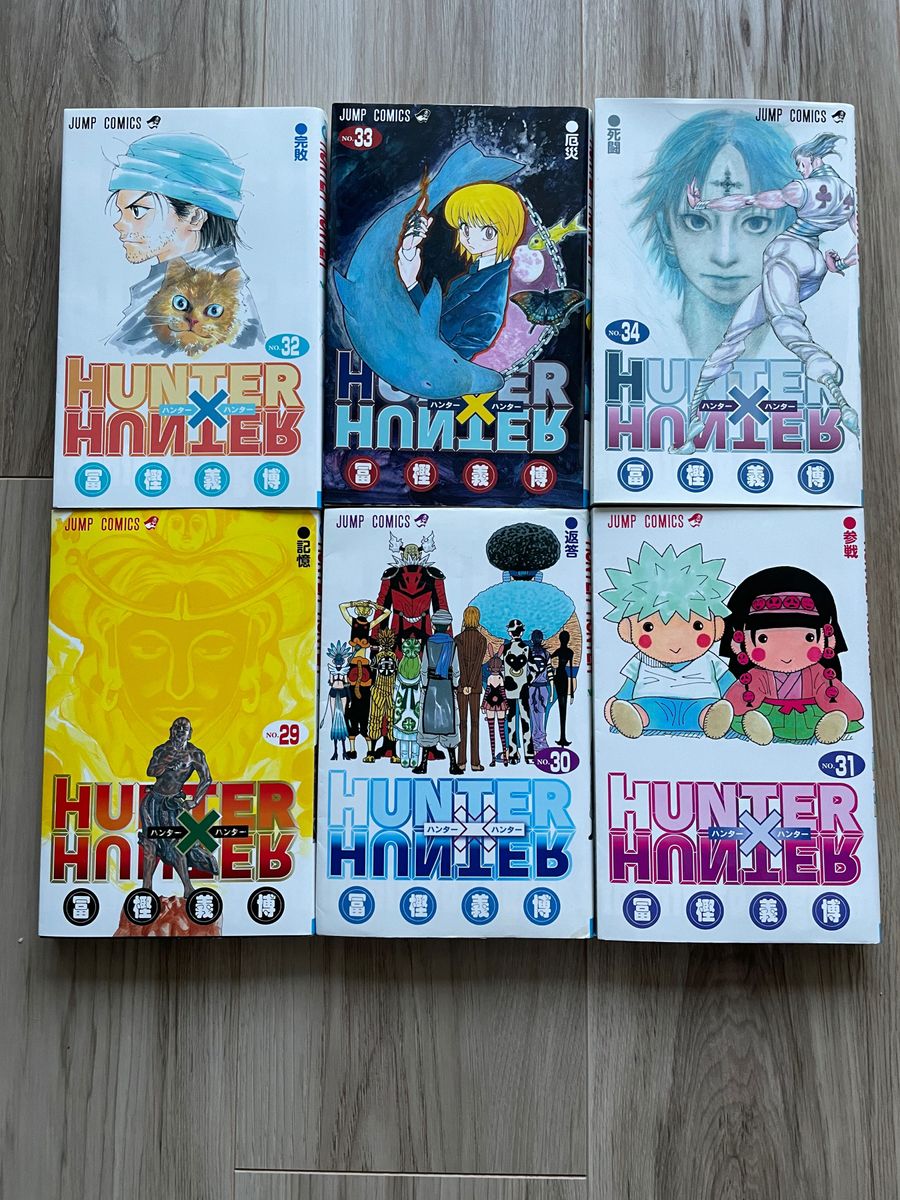 6冊セット HUNTER×HUNTER 29 30 31 32 33 34 巻 ハンターハンター H×H