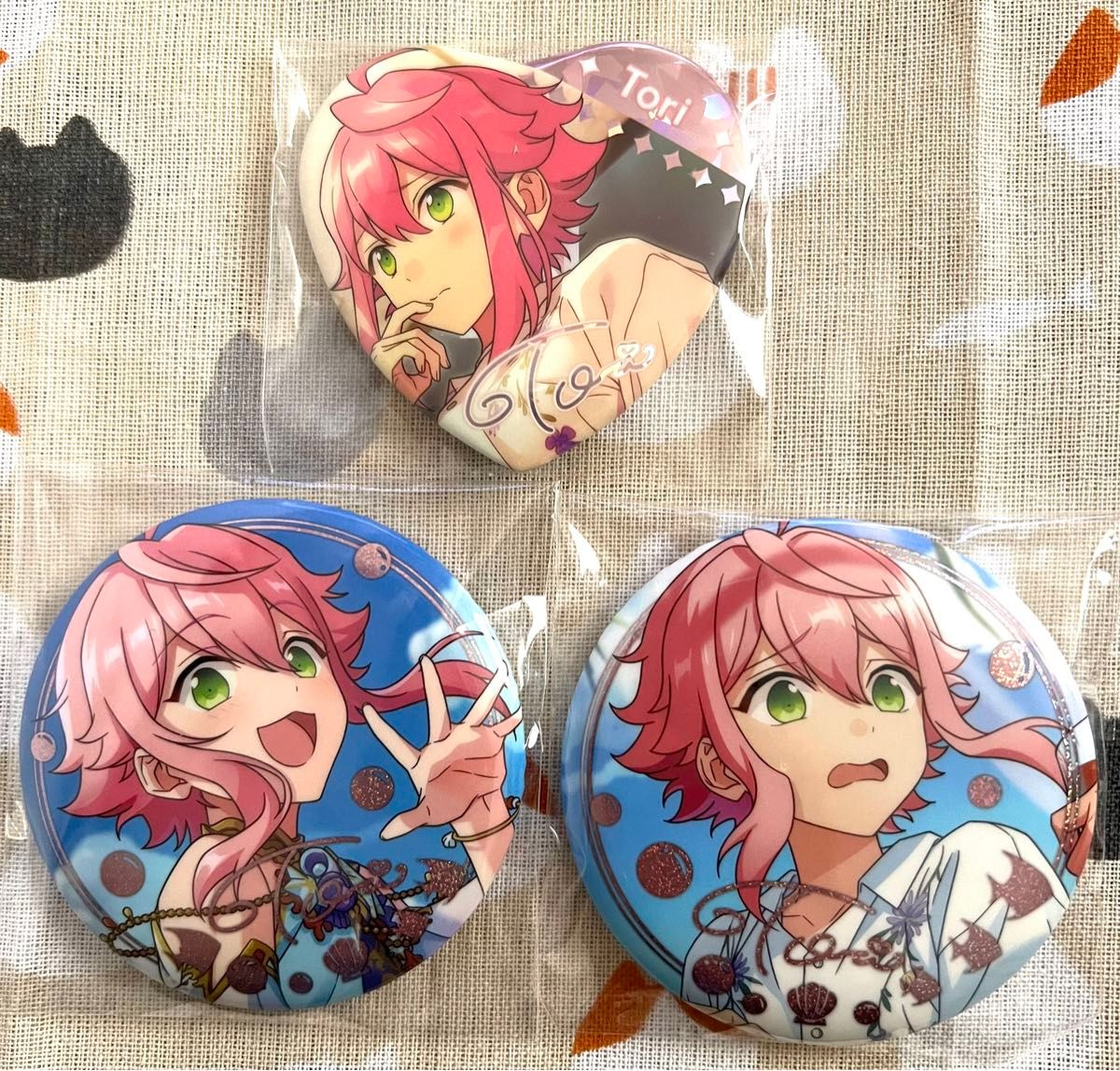 あんさんぶるスターズ！姬宫桃李ハート型缶バッジ 105点 セット