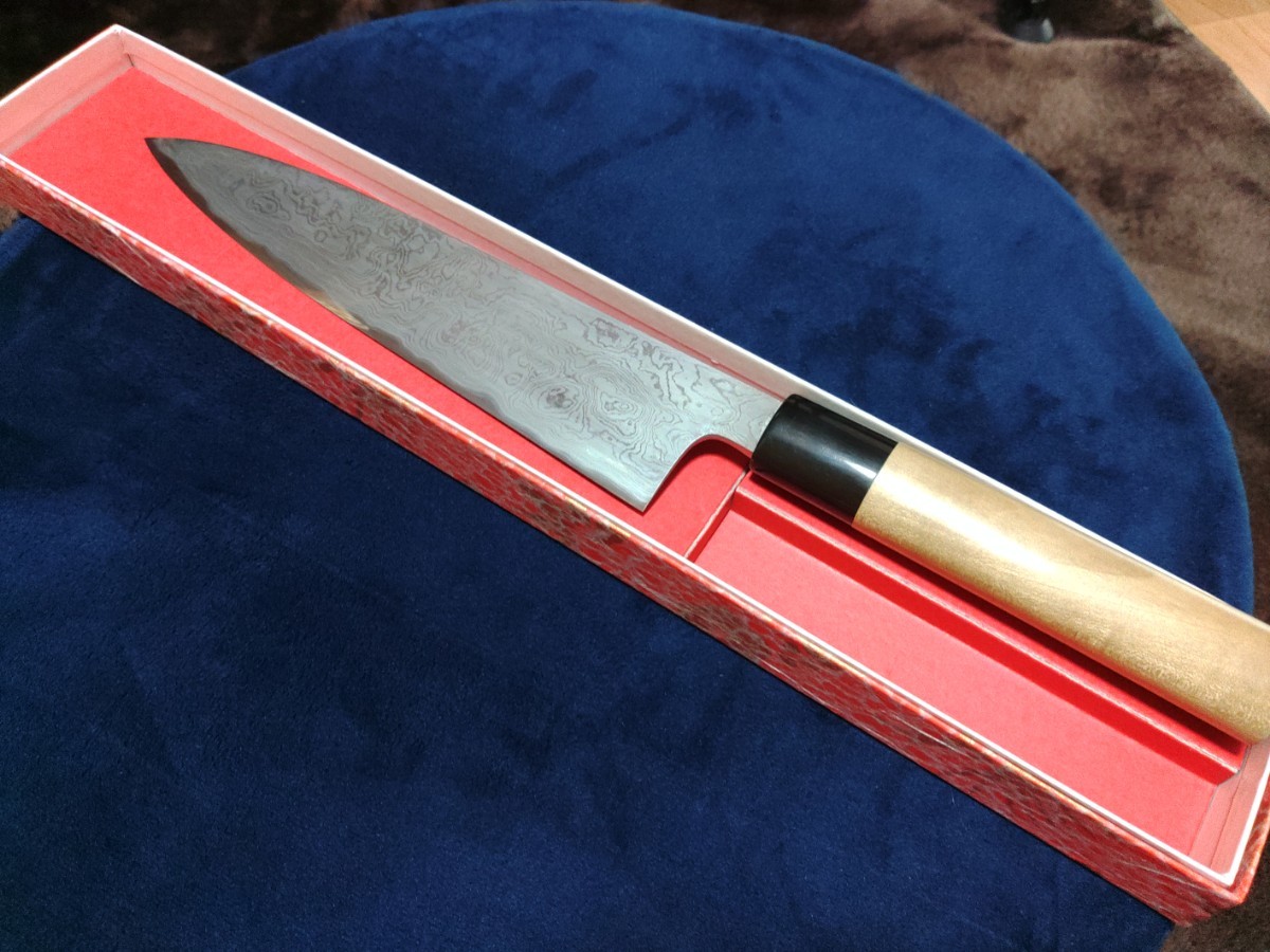 飯塚重房作鍛地和牛刀shigefusa kitaeji wa gyuto knife 7.5寸未使用品