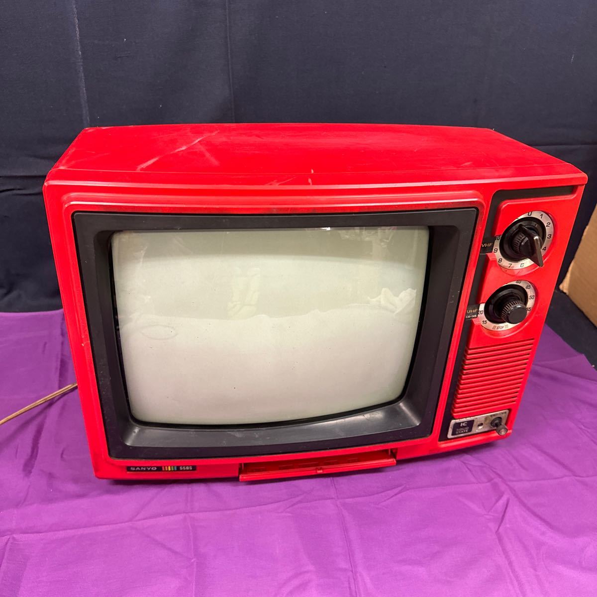 当時物】サンヨーカラーテレビ CS-121ML ブラウン管テレビ 当時物