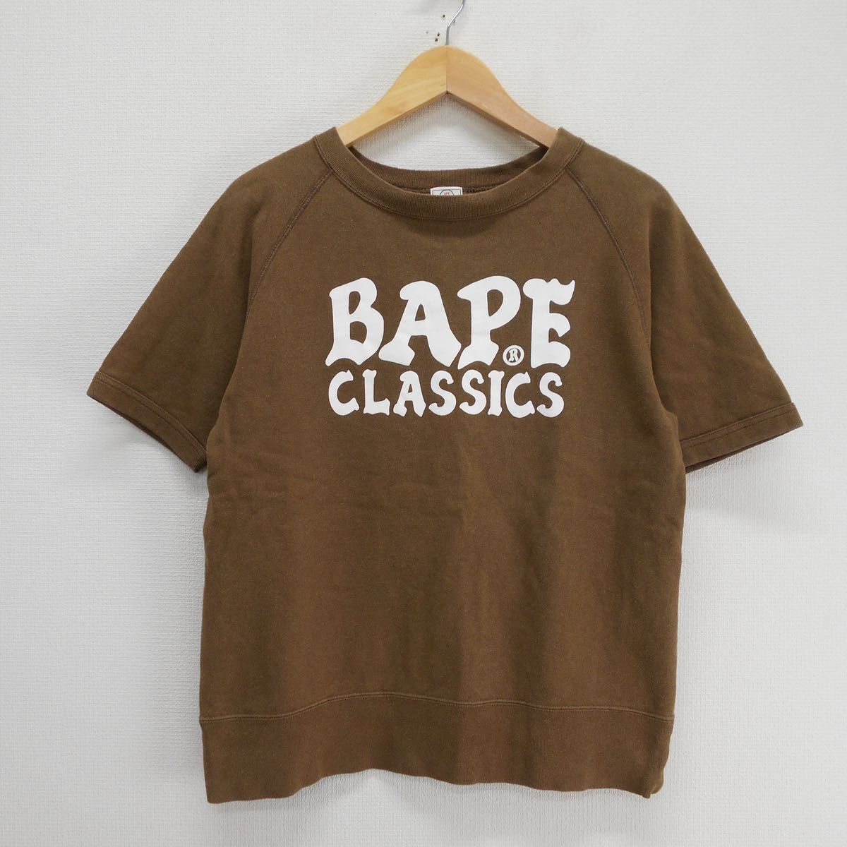 A BATHING APE アベイシングエイプ 90s 初期タグ ロゴ プリント 半袖