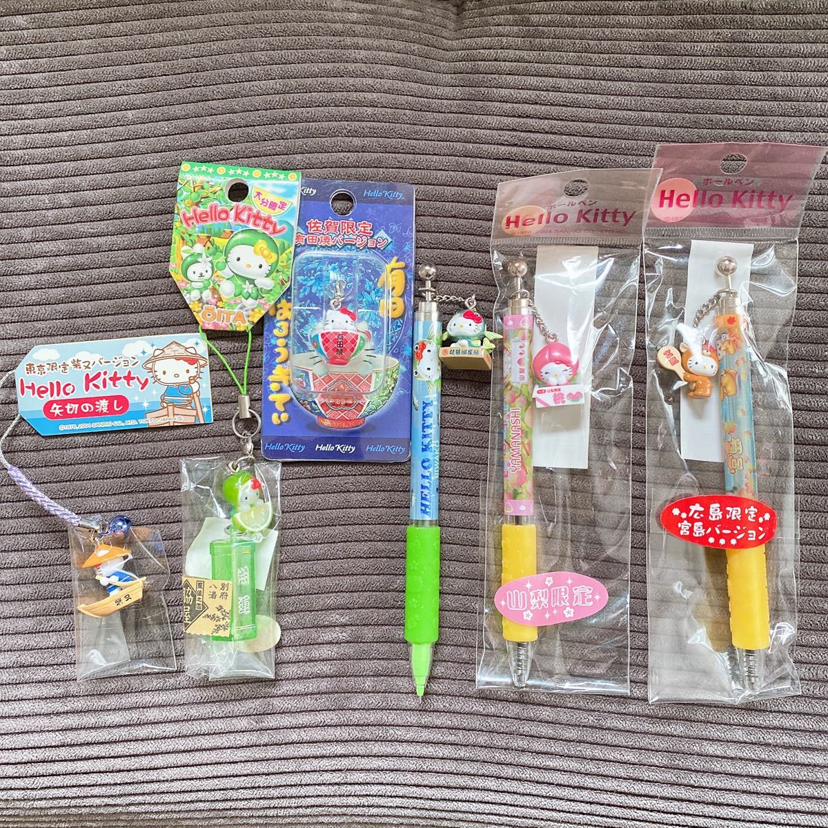 激レア ご当地キティストラップ シャーペン ボールペン2000年初期