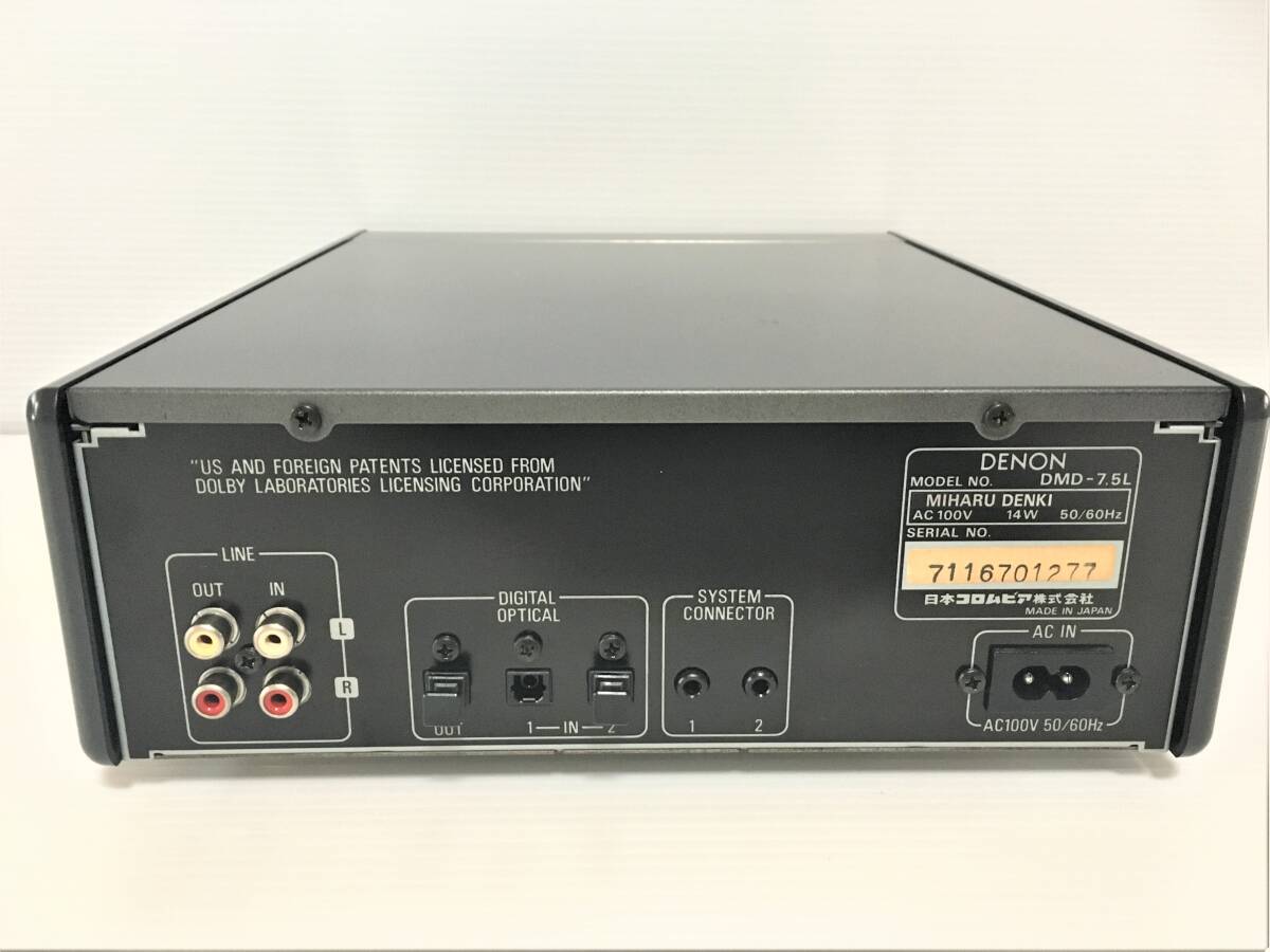 Yahoo!オークション - DENON デノン DMD-7.5L MDレコーダー 【 メンテ