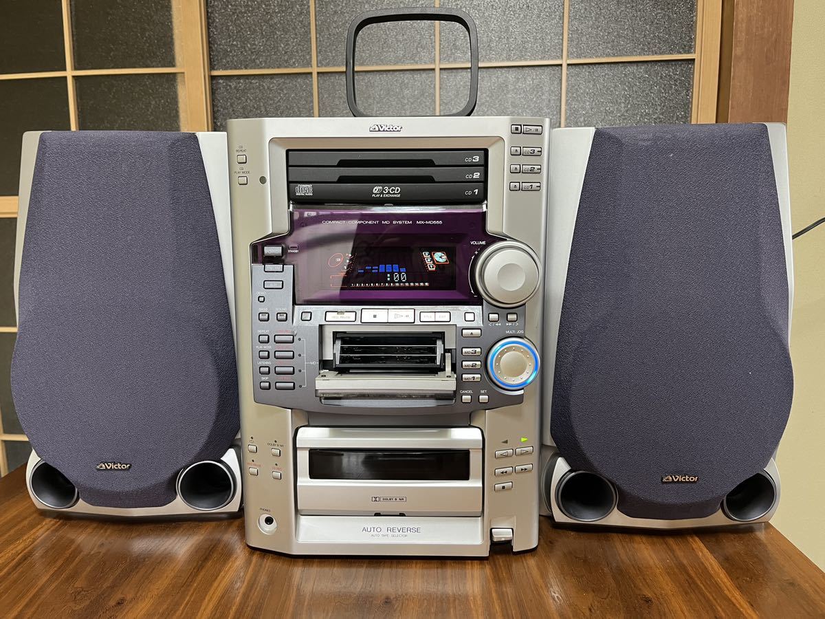八6207美品Victor CD MD カセットレシーバー