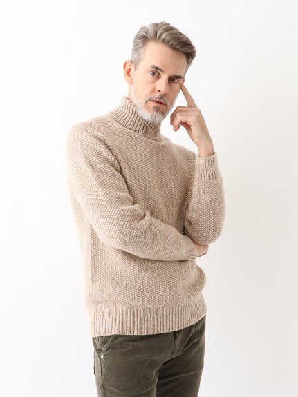 未使用 イタリア Cruciani クルチアーニ カシミヤ100% タートルネック