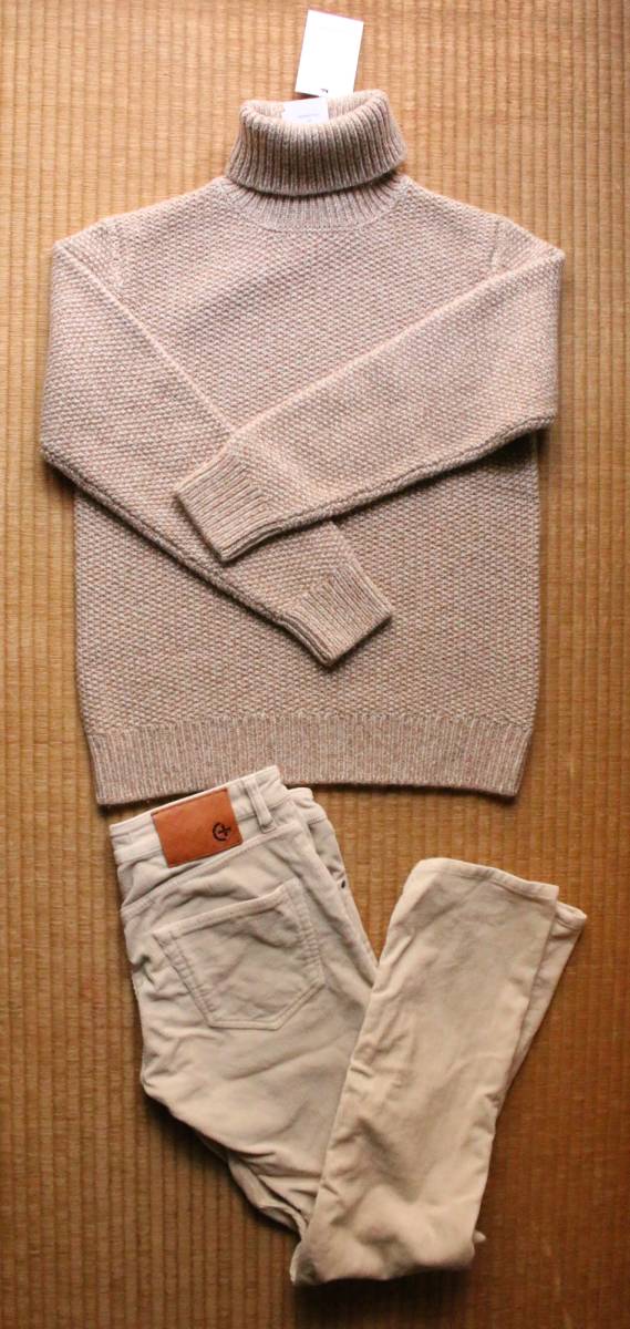 未使用 イタリア Cruciani クルチアーニ カシミヤ100% タートルネック