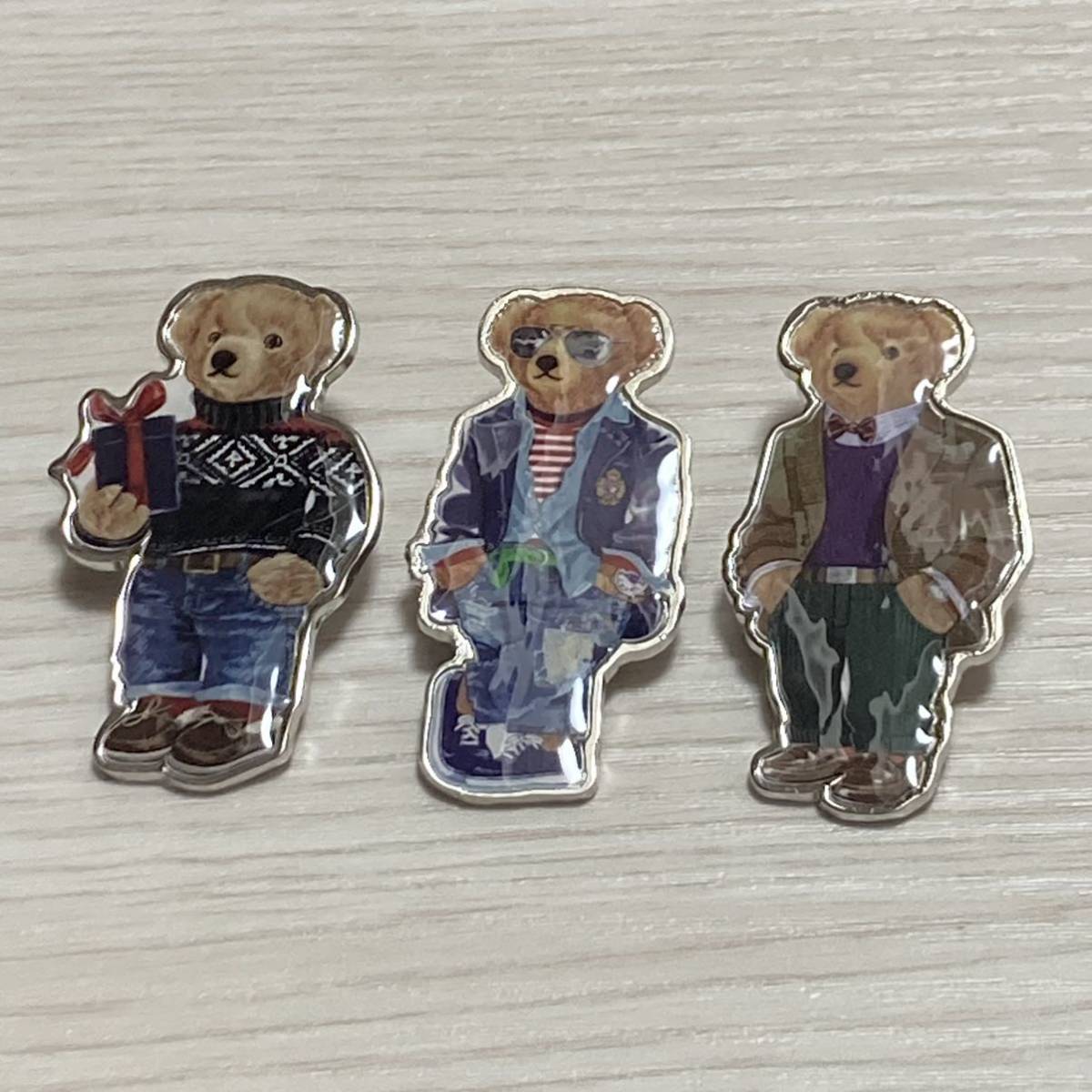 ポロベア ピンバッジ バッジ ラルフローレン セット ノベルティ 非売品