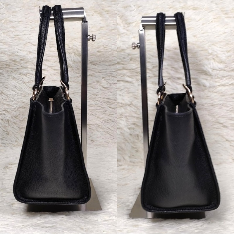 訳あり COACH コーチ ハンドバッグ レザー ブラック 黒 クロスビー