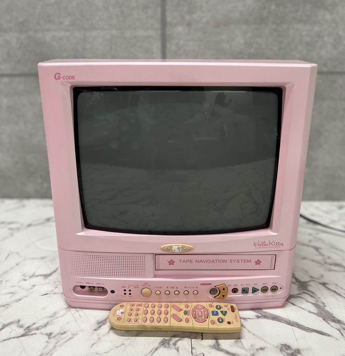 Yahoo!オークション - 【0342】日立 テレビデオ 限定 ハローキティモデ