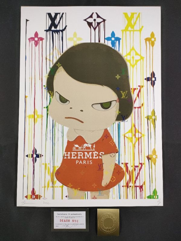 Yahoo!オークション - 世界限定100枚 DEATH NYC アートポスター 45 yos