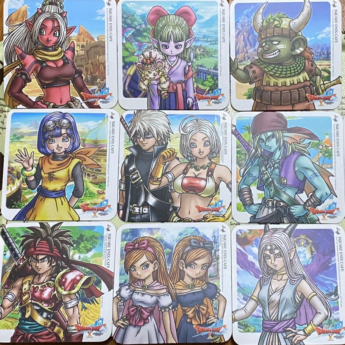 ドラゴンクエスト10 コースター 10枚セット スクエニカフェ ドラクエ10
