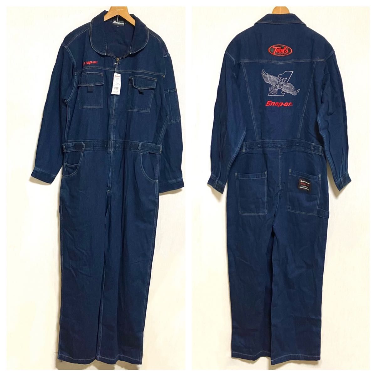 新品訳あり】Snap-on スナップオン デニム つなぎ ツナギ 作業着 3L