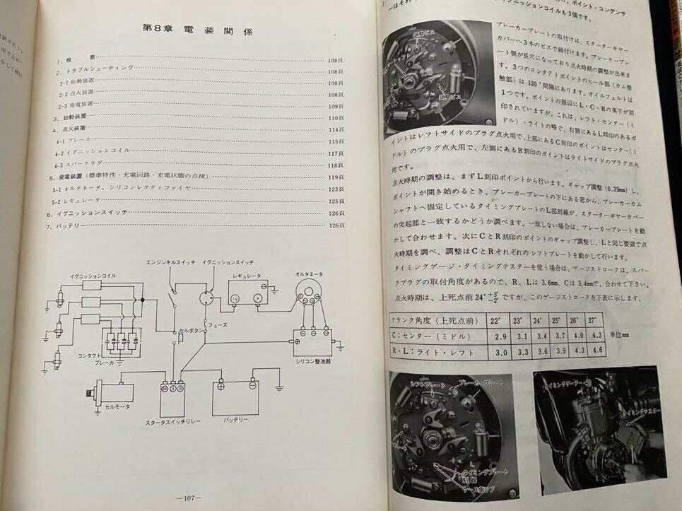 送料込 当時物 原本 2冊 GT750 整備説明書（サービスマニュアル） 新