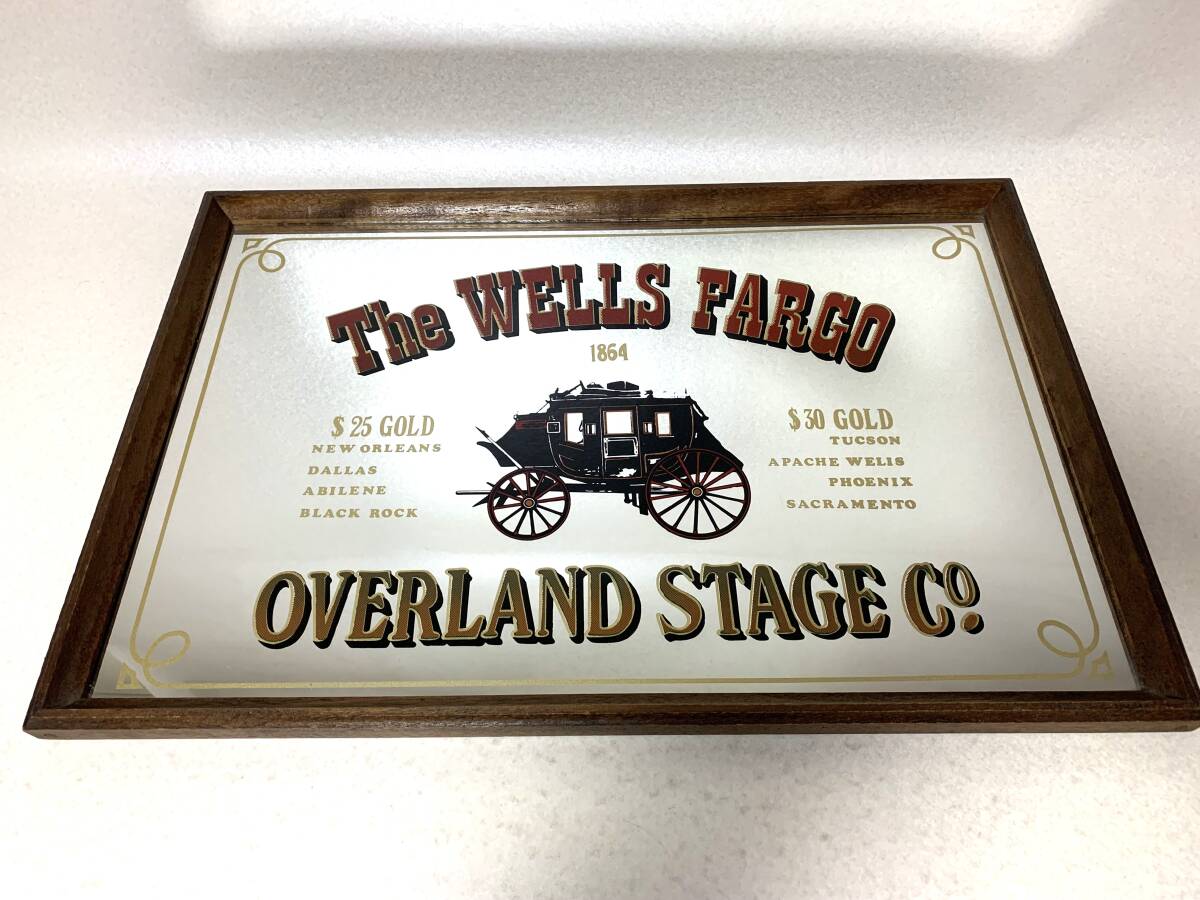 Yahoo!オークション - ビンテージ パブミラー The WELLS FARGO OVERLAN