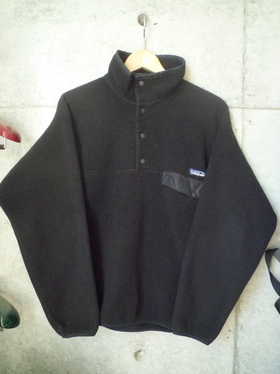 レア】オールブラック 90s USA製 Patagonia パタゴニア シンチラ