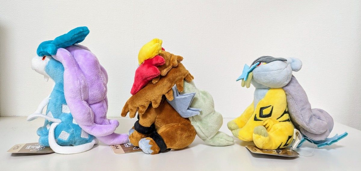 バラ売り不可】ポケモン スイクン エンテイ ライコウ 3犬 ぬいぐるみ
