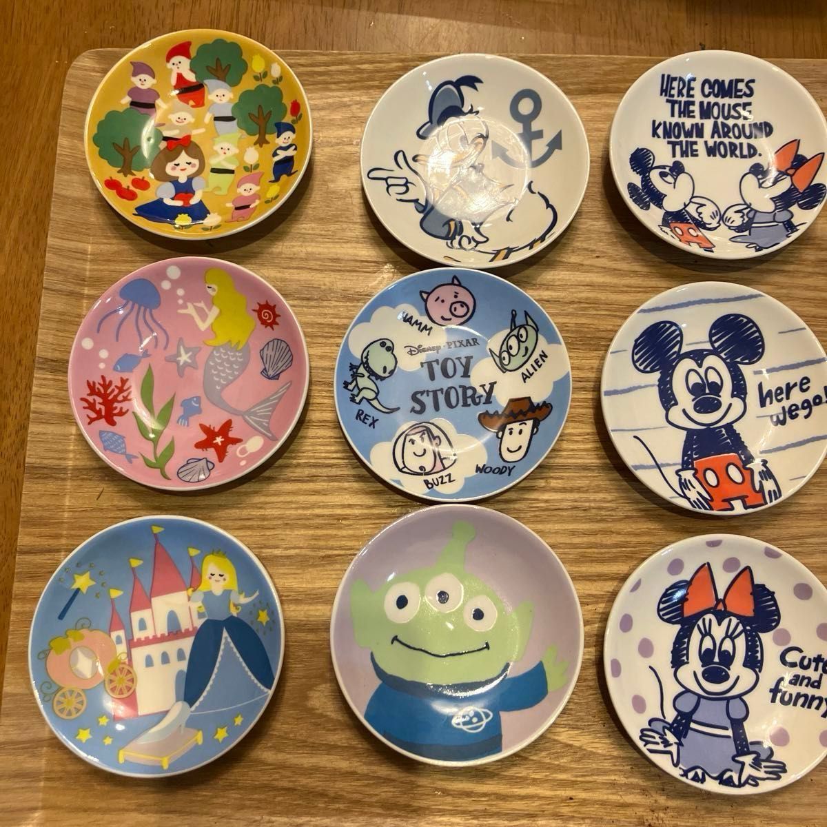 ディズニー 豆皿 小皿 9枚セット 100均 ちいさなお皿 絵皿｜Yahoo