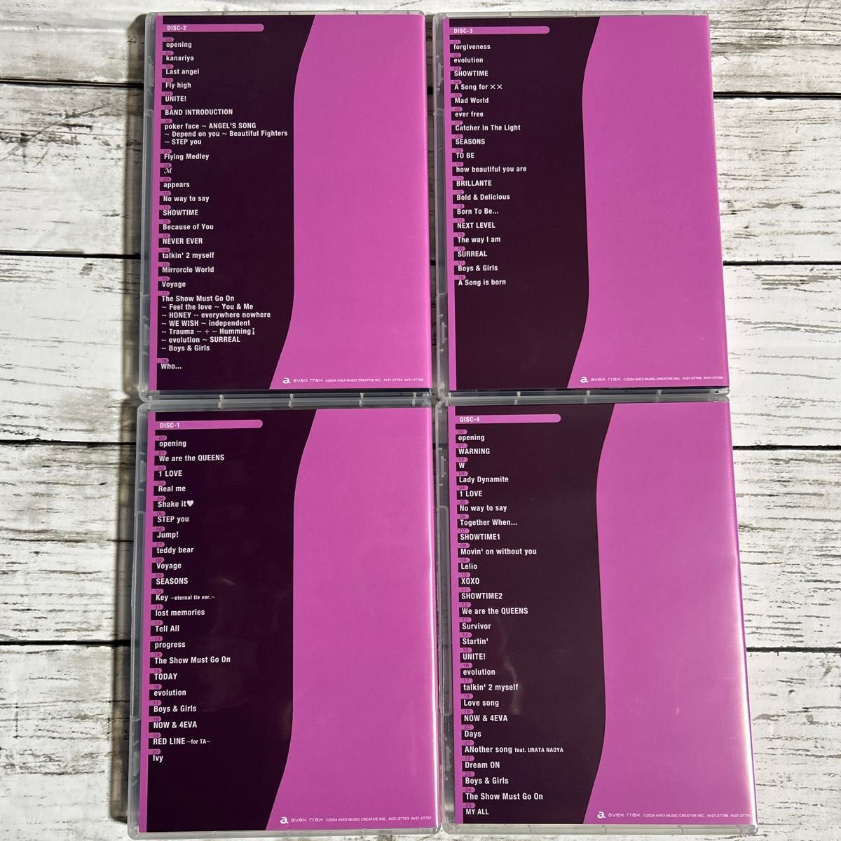 ayumi hamasaki UNRELEASED LIVE BOX DVD 4枚セット 浜崎あゆみ ファン