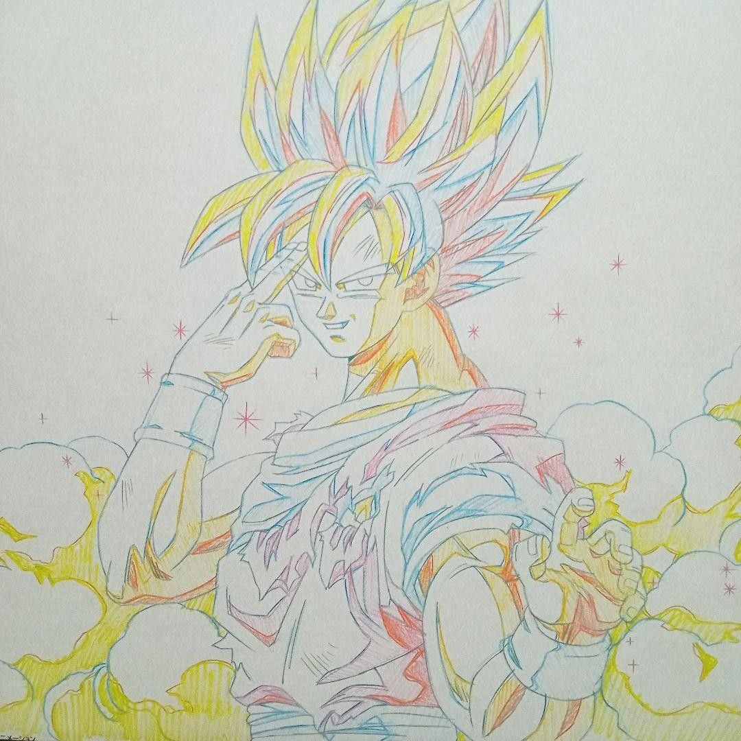激レア ドラゴンボール 孫悟空 原画アート 2枚セット｜Yahoo!フリマ
