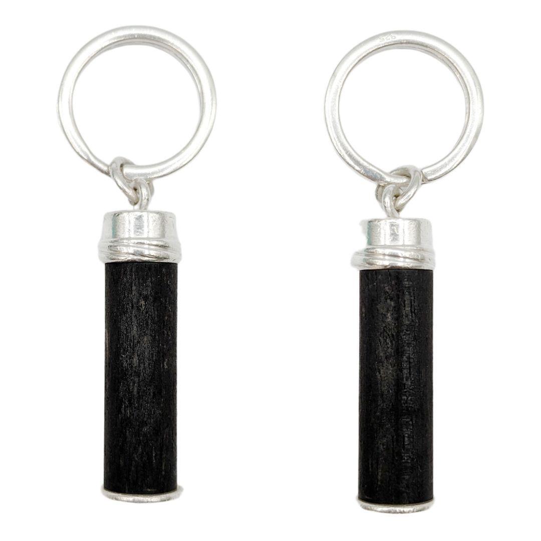 Cartier カルティエ ウッド シルバー キーホルダー ブラック