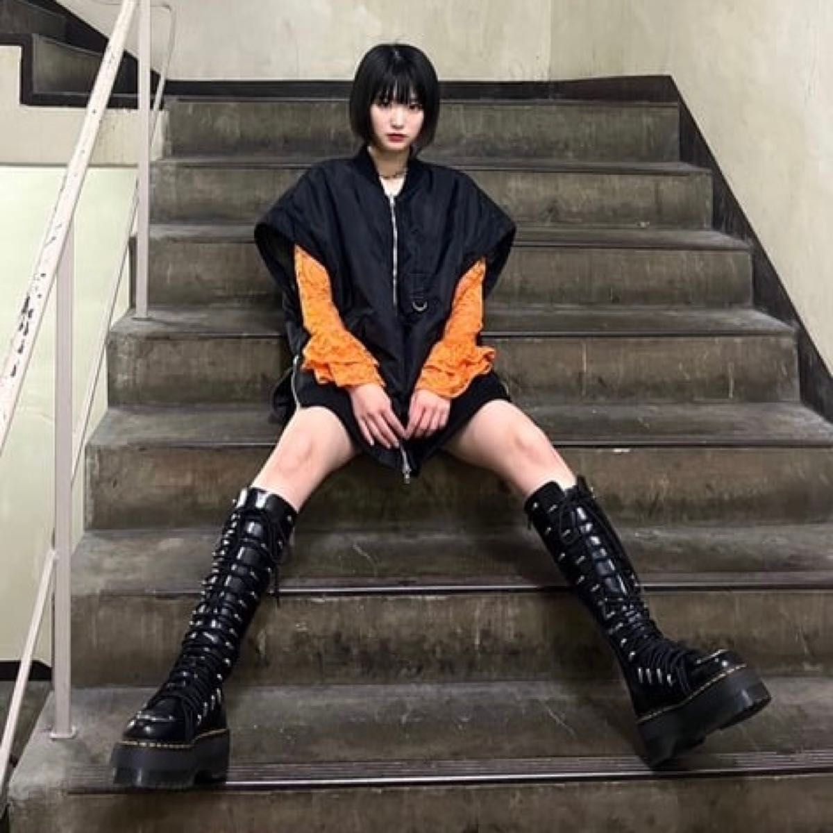 新品希少 ドクターマーチン UK4 23 5 1B60 LTT MAX ロングブーツ 厚底