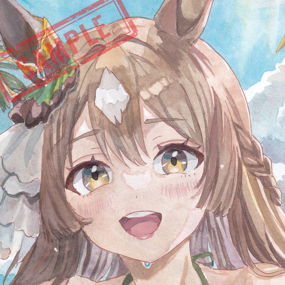 Yahoo!オークション - 手描きイラスト ウマ娘 サトノダイヤモンド A4