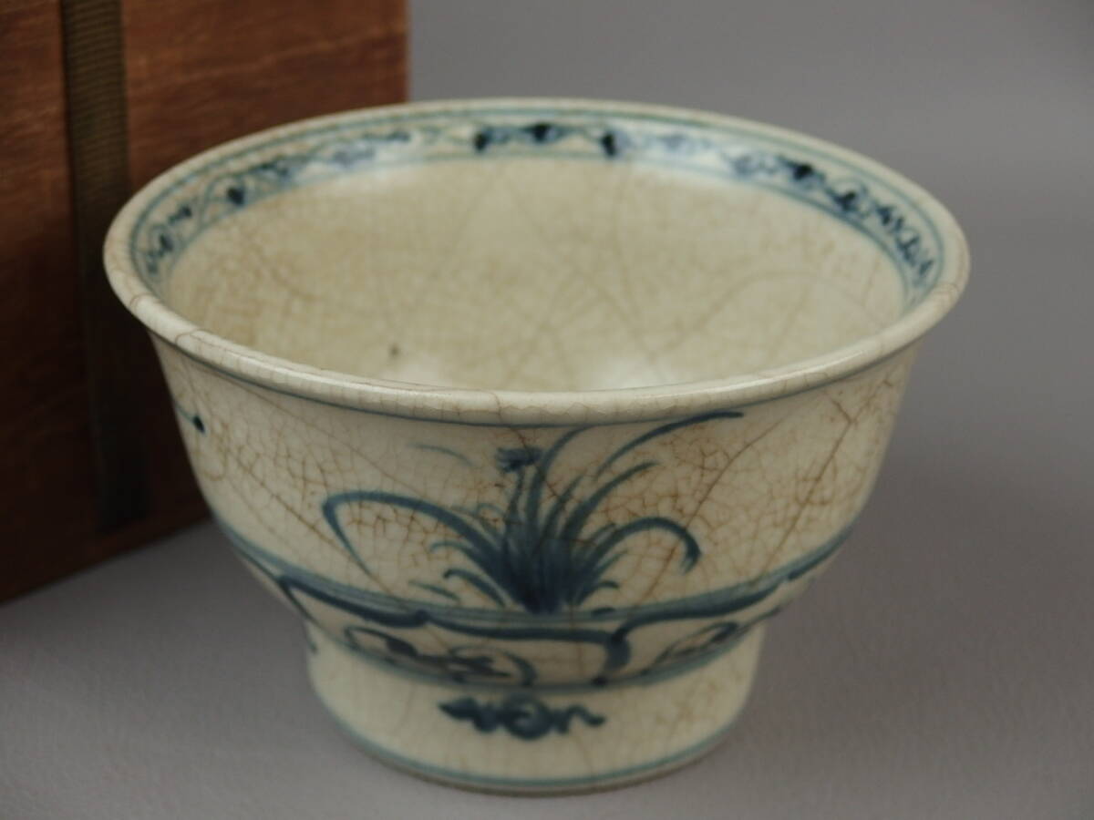 Yahoo!オークション - 【骨董・茶道具】 古い 安南焼 古安南 染付花蜻