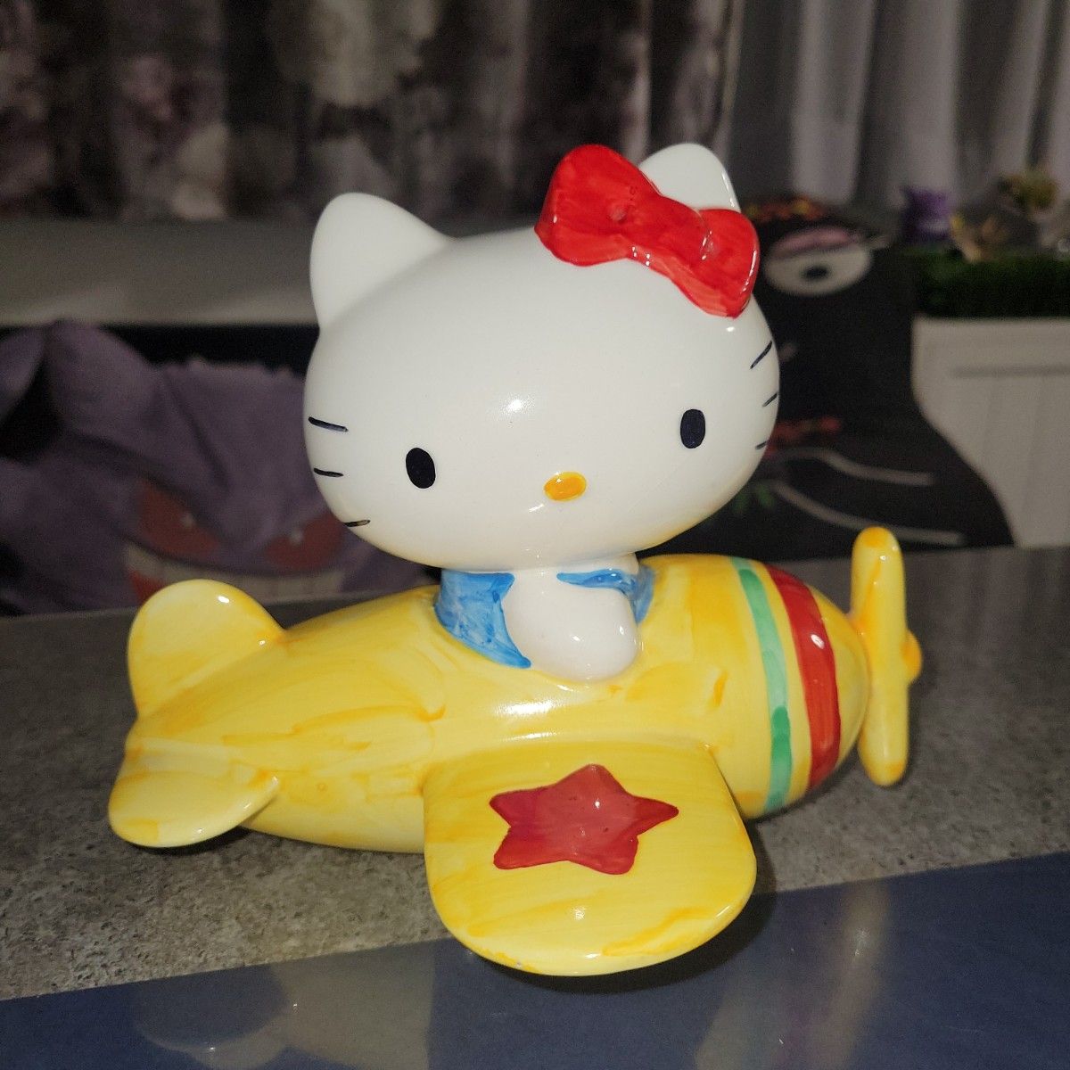 状態良◎レア✨ キキララ キキ 陶器 貯金箱 1976年製 昭和 レトロ 置物