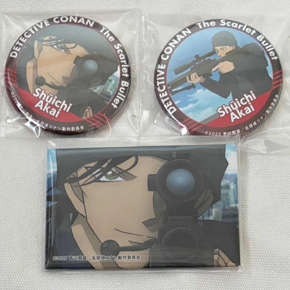 劇場版名探偵コナン 緋色の弾丸 アニメイト限定 缶バッジ2種セット