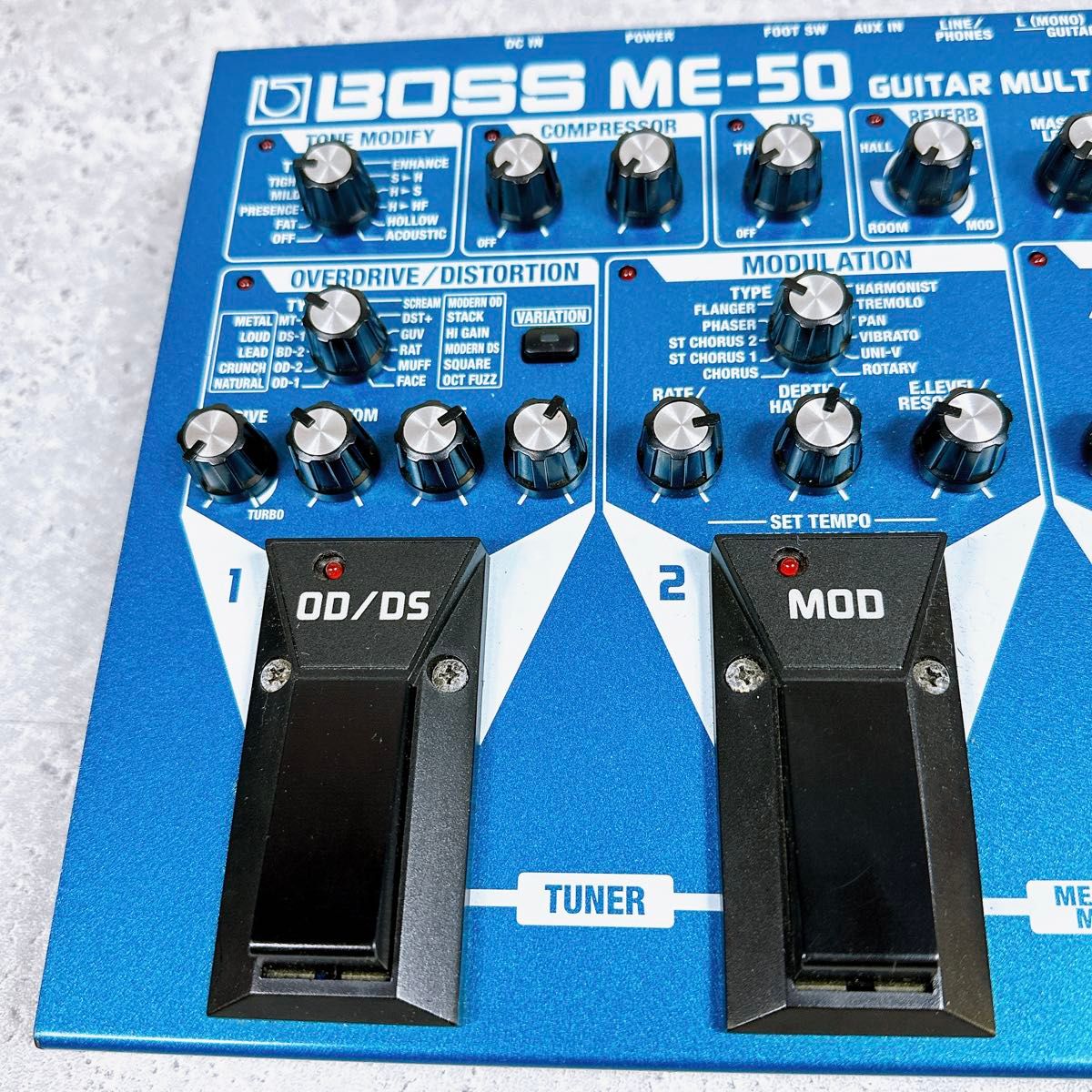 良品 BOSS ギターマルチエフェクター ME-50 ボス 青 ブルー｜Yahoo