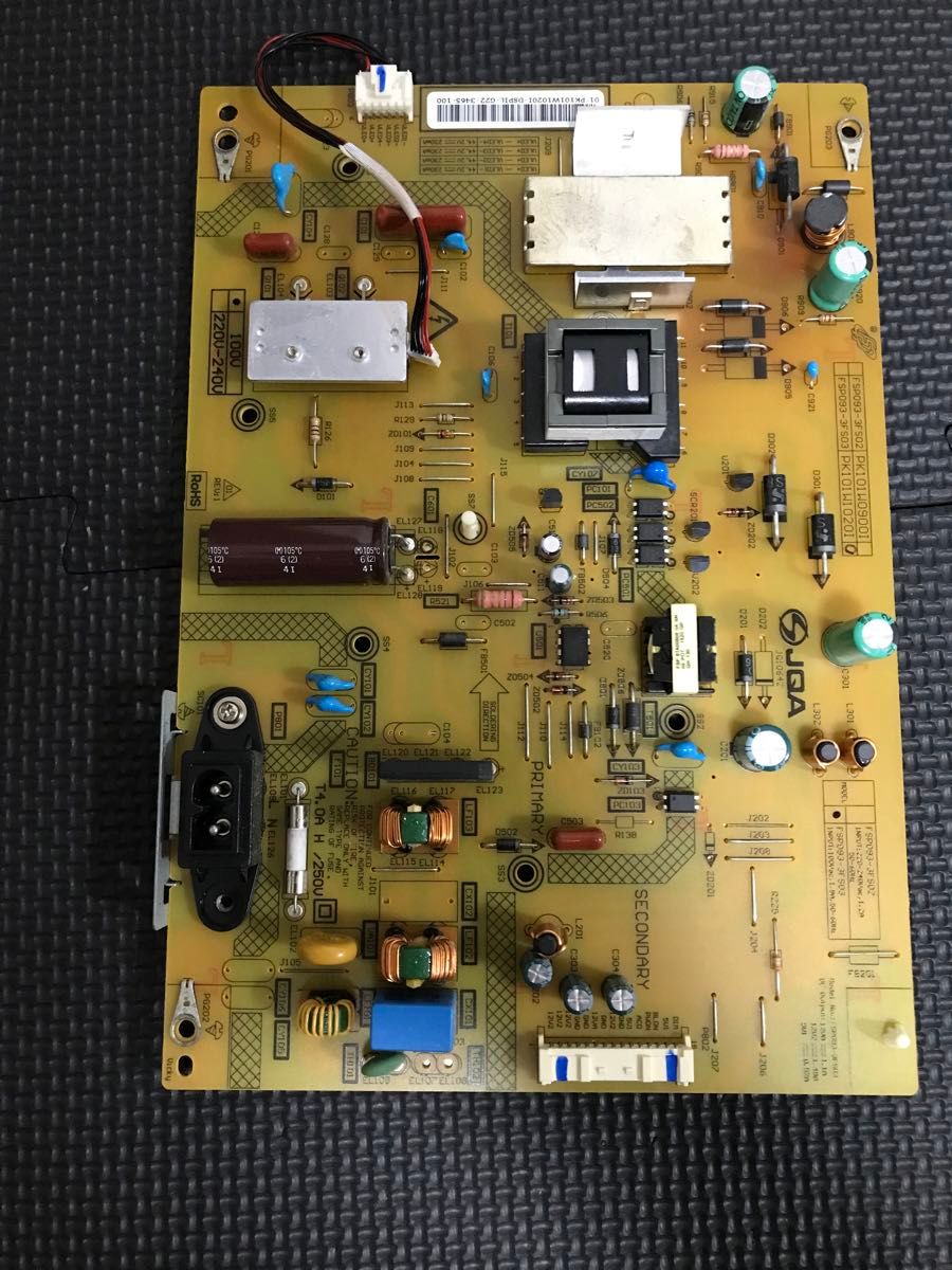TOSHIBA 東芝 液晶テレビ 2016年製40S10電源基板 基盤 PK101W1030I 40V