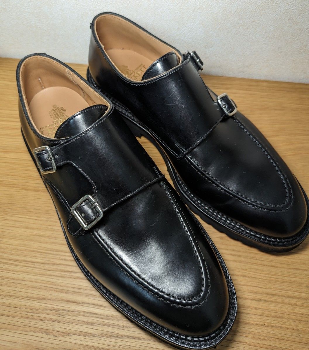 CROCKETT&JONES whitby ダブルモンク シューズ 7 5E クロケット