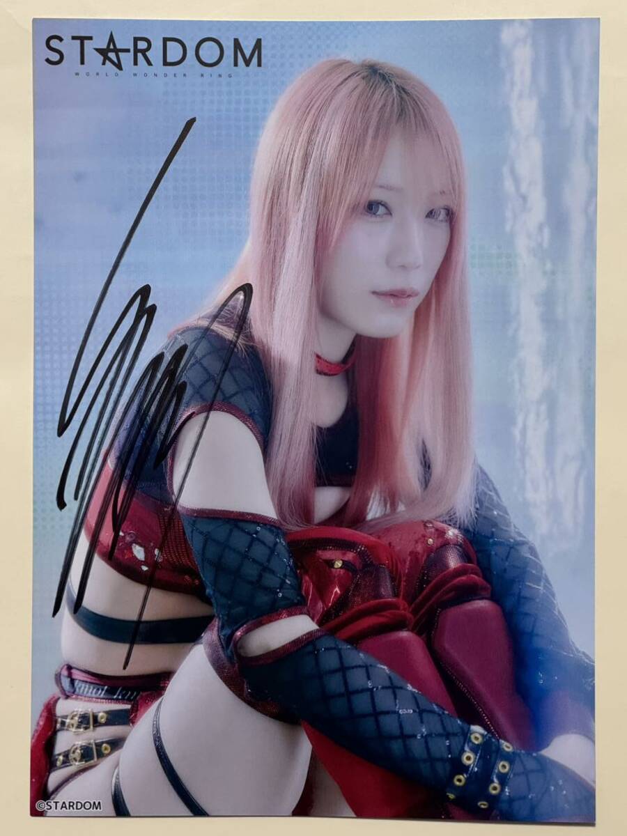 STARDOM 鹿島沙希 直筆サイン入りアクリルパネル Yahoo!オークション