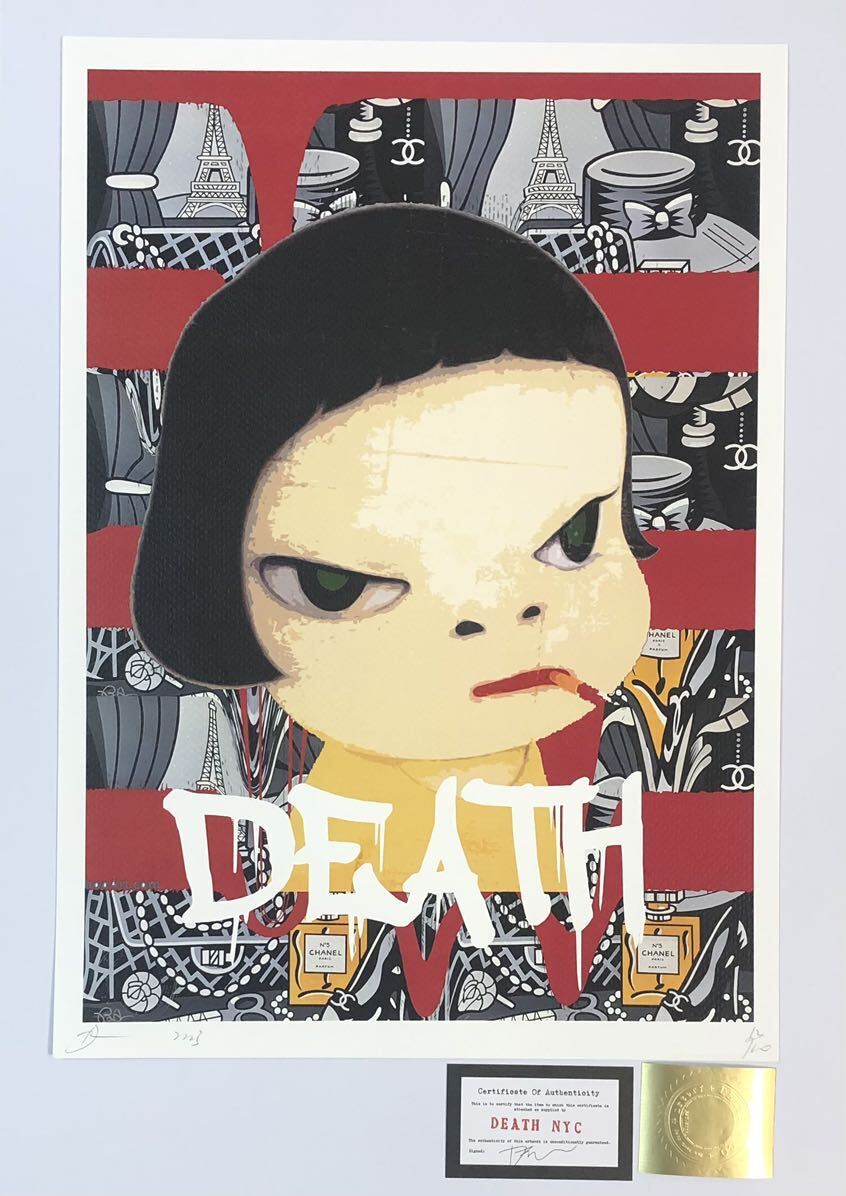 世界限定100枚 DEATH NYC アート ポスター jo12 DEATH NYC 世界限定100