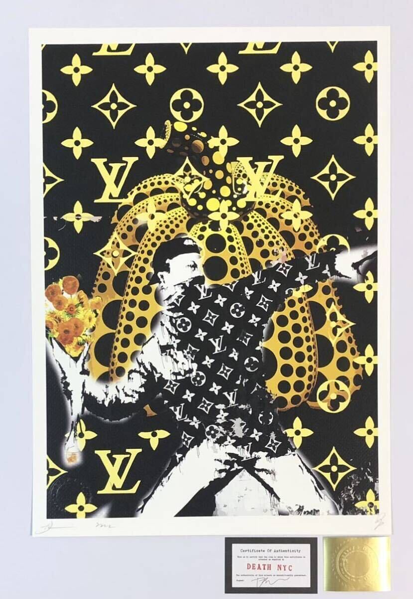 額込 世界限定100枚DEATH NYC アートポスター 現代アート 33 額込 世界