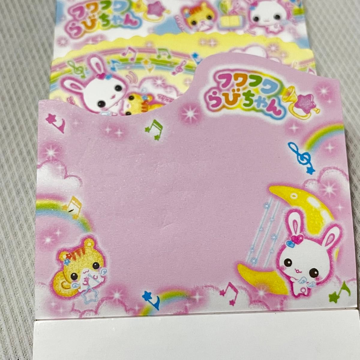 フワフワらびちゃん 平成 ファンシー メモ帳 レトロ カミオジャパン