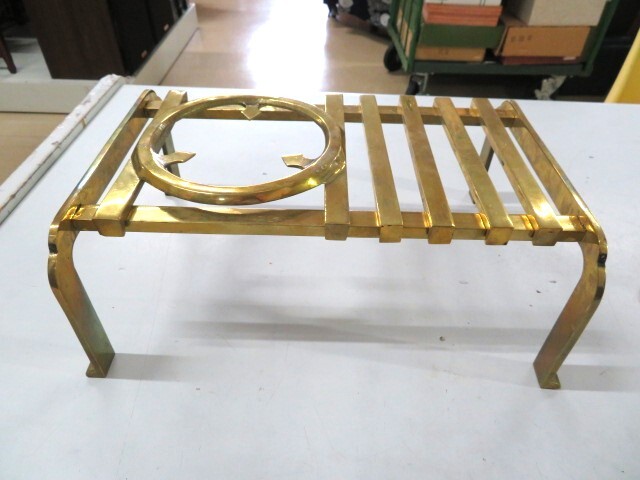 Yahoo!オークション - 吉原五徳 角型五徳 長火鉢 囲炉裏 真鍮製 幅32c