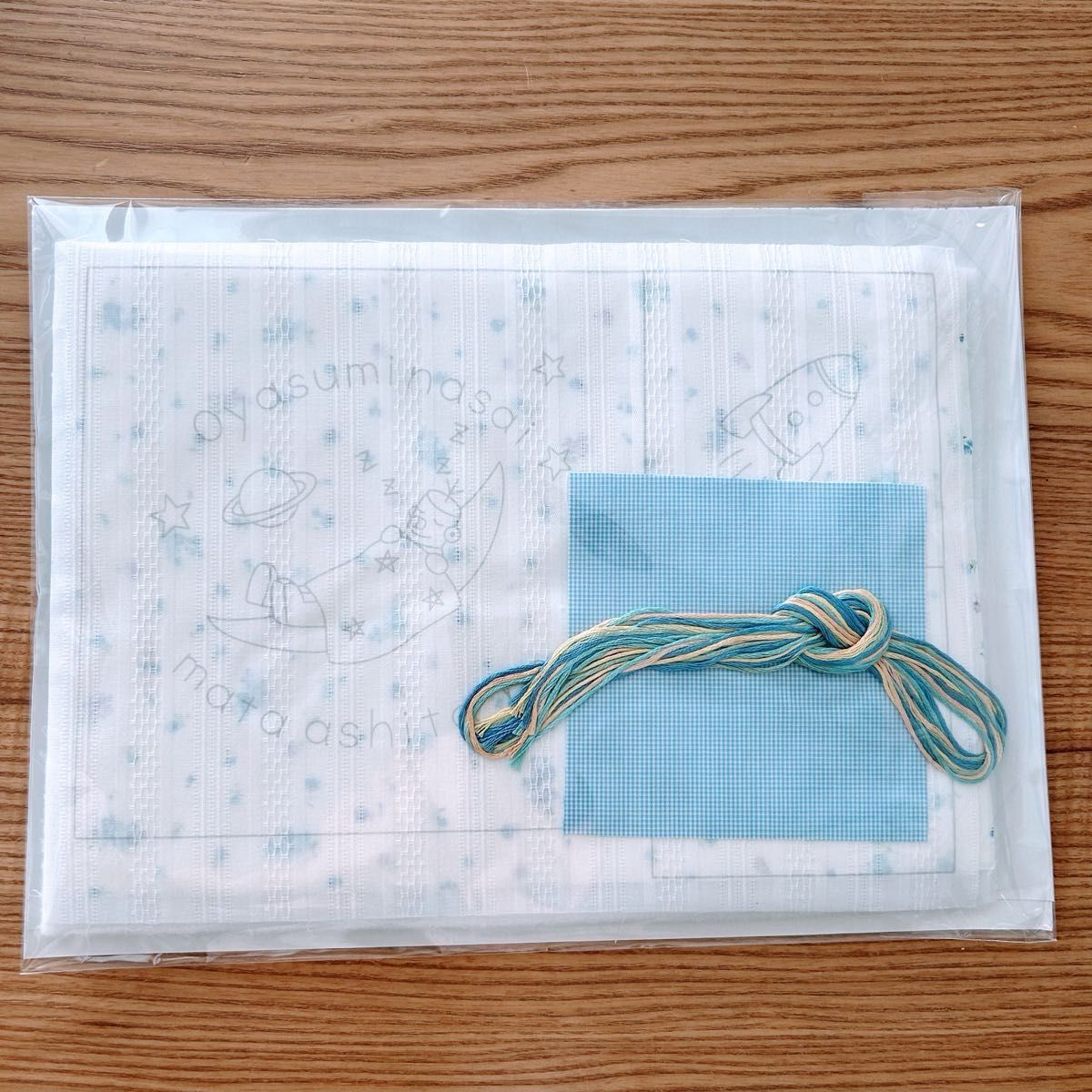 フェリシモ】天使の寝顔を包むおふとんキルトの会(水色