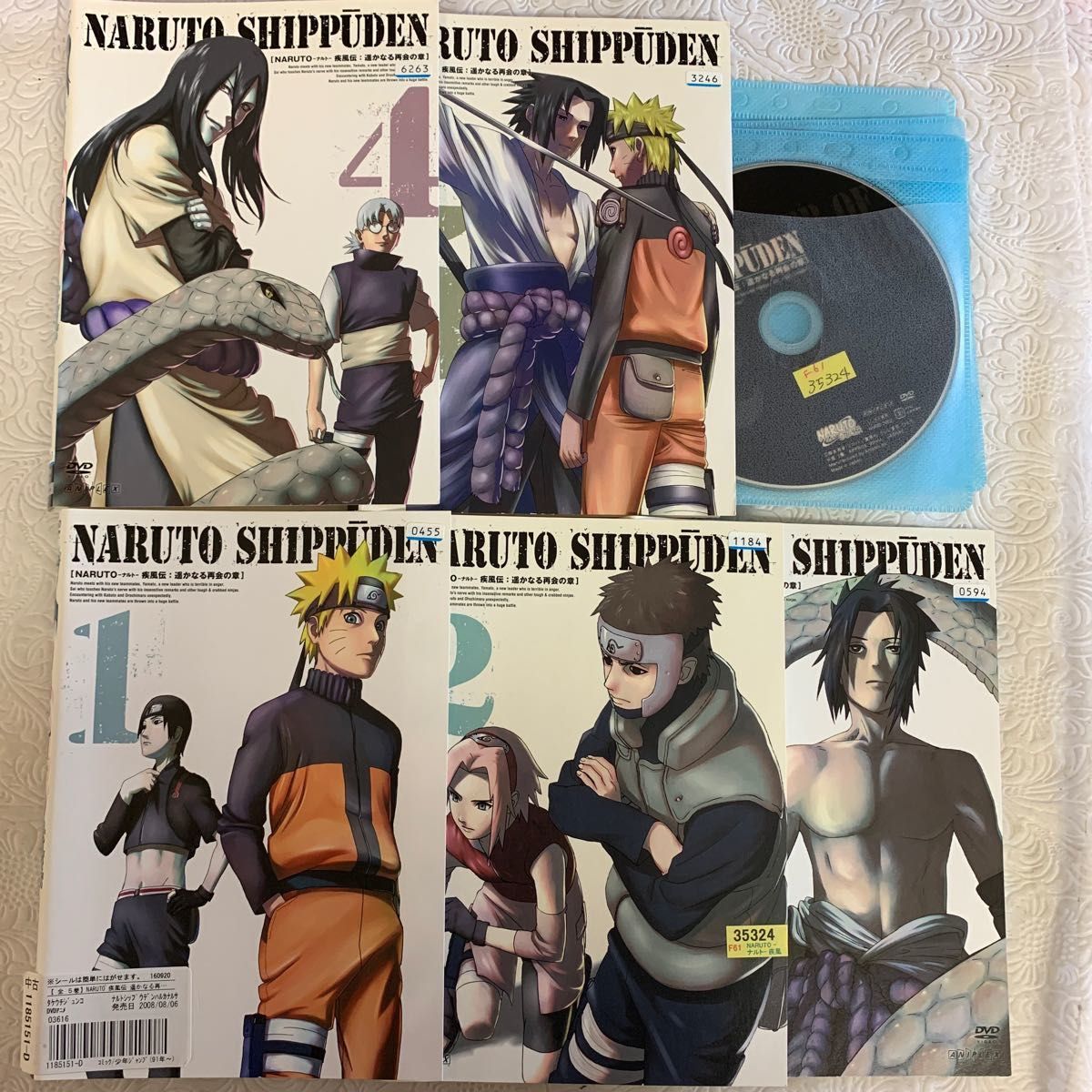 NARUTO ナルト 疾風伝 5作品 DVD 風影奪還の章/遥かなる再会の章/守護